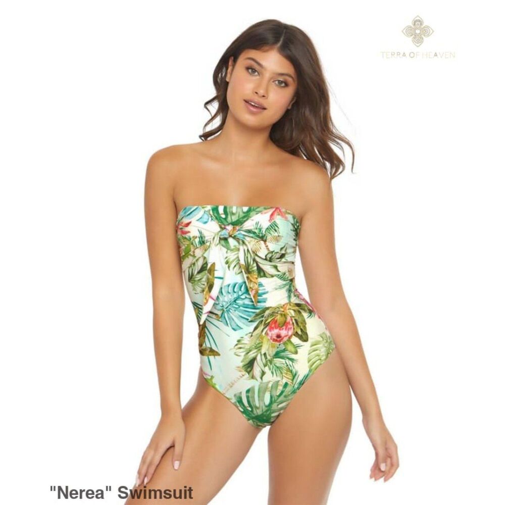 Floral One Piece Swimsuit XL NEW